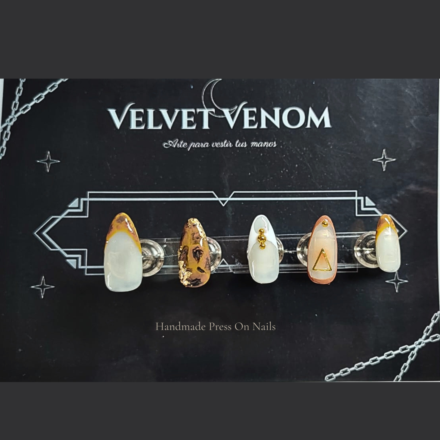 Espresso Velvet - Press On Nails Reutilizables